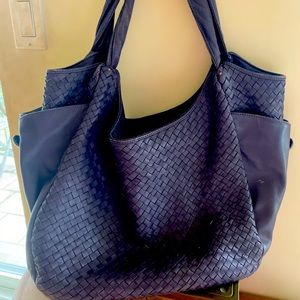 Christopher.Kan Colab aubergine leather bag